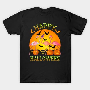 Happy Halloween Funny Flamingo T-Shirt